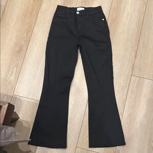 Frame Denim LeHigh Flare Black jeans NWOT SZ 25